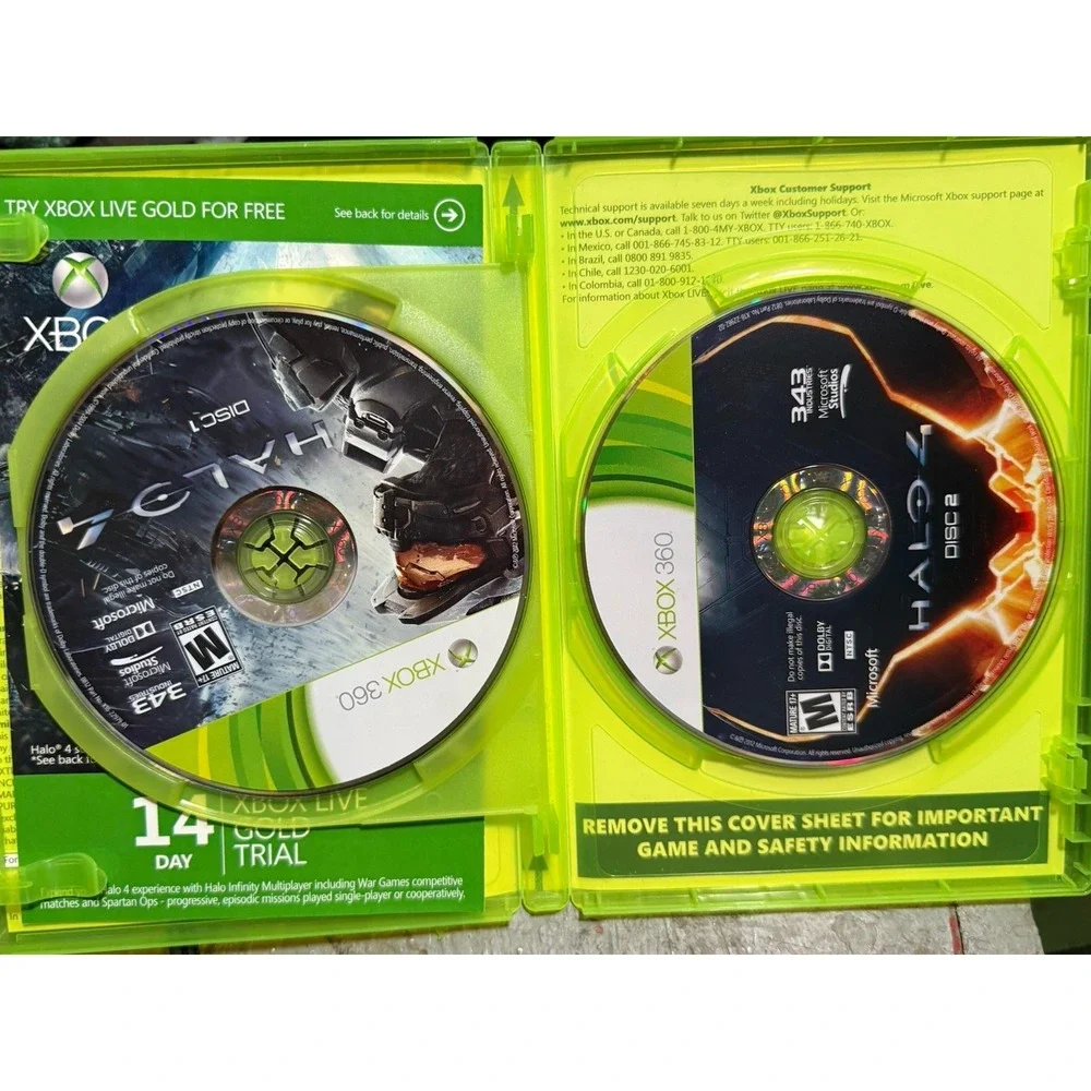 Halo 4 - Xbox 360 - 2 Disc Set - Tested‎ Working Excellent